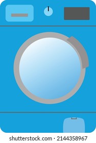 Vector graphic illustration of washing machine