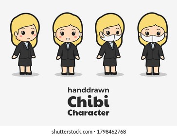 vector graphic illustrations with the theme of businessmen, employees, and new normal, perfect for application to various media such as flyers, banners, posters, advertisements, stickers, etc.