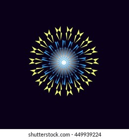 vector , graphic image pattern with glow