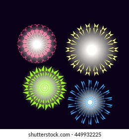 vector , graphic image patterns with a glow