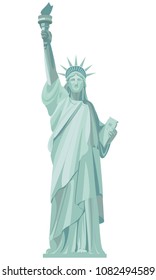 Vector graphic image of the Statue of Liberty.