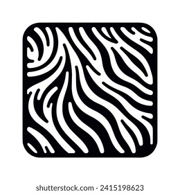 Vector graphic image of zebra texture.