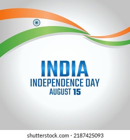 vector graphic of India independence day good for India independence day celebration. flat design. flyer design.flat illustration.