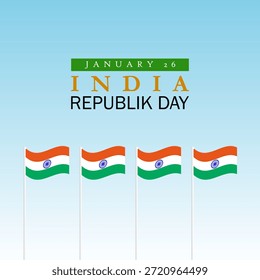 gráfico vetorial do Dia da República Indiana ideal para a celebração do Dia da República Indiana