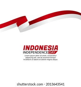 vector graphic of Indonesia independence day good for Indonesia independence day celebration. flat design. flyer design.flat illustration.