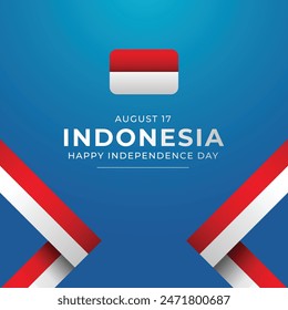 vector graphic of Indonesia independence day ideal for Indonesia independence day celebration.