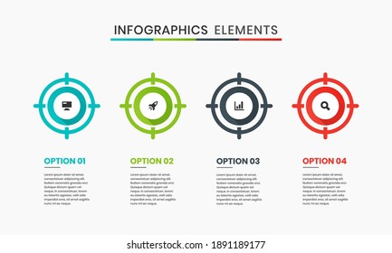 Vector Graphic of Infographic Element Design Templates with Icon and 3 Options or Steps. Can be used for Process Diagram, Presentations, Workflow Layout, Banner, Flow Chart, Infographic.
