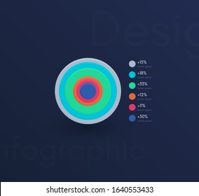 Vector graphic infographics. Template for creating web applications, workflow layout, diagram, banner, modern design, business infographic. Stock vector