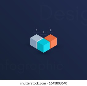 Vector graphic infographics. Template for creating web applications, workflow layout, diagram, banner, modern design, business infographic. Stock vector