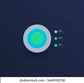 Vector graphic infographics. Template for creating web applications, workflow layout, diagram, banner, modern design, business infographic. Stock vector