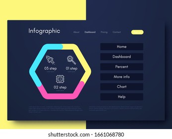 Vektorillustration-Grafik-Infografiken. Vorlage für die Erstellung von mobilen Anwendungen, Workflow-Layout, Diagramm, Banner, Web-Design, Business-Infografik. Stock-Vektorillustration