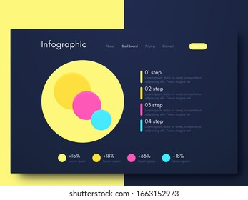 Vector graphic infographics. Template for creating mobile applications, workflow layout, diagram, banner, web design, business infographic. Stock vector