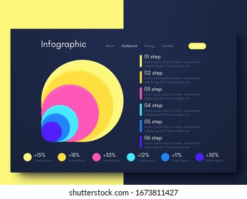 Vector graphic infographics. Template for creating mobile applications, workflow layout, diagram, banner, web design, business infographic. Stock vector
