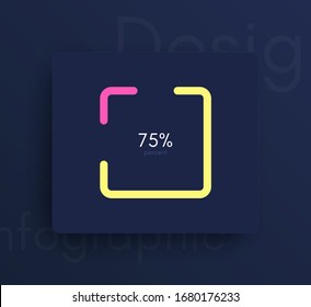 Vector graphic infographics. Template for creating web applications, workflow layout, diagram, banner, modern design, business infographic. Stock vector