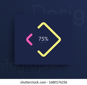 Vector graphic infographics. Template for creating web applications, workflow layout, diagram, banner, modern design, business infographic. Stock vector