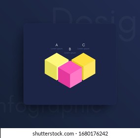 Vector graphic infographics. Template for creating web applications, workflow layout, diagram, banner, modern design, business infographic. Stock vector