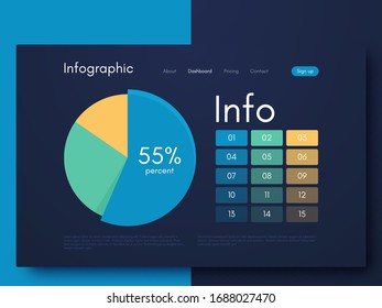 Vektorillustration-Grafik-Infografiken. Vorlage für die Erstellung von mobilen Anwendungen, Workflow-Layout, Diagramm, Banner, Web-Design, Business-Infografik. Stock-Vektorillustration