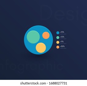 Vector graphic infographics. Template for creating web applications, workflow layout, diagram, banner, modern design, business infographic. Stock vector