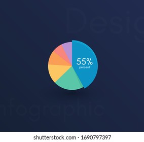 Vector graphic infographics. Template for creating web applications, workflow layout, diagram, banner, modern design, business infographic. Stock vector