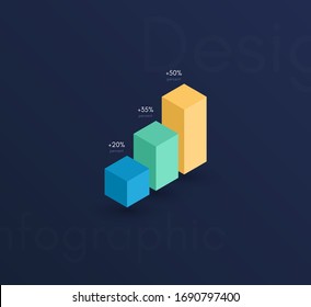 Vector graphic infographics. Template for creating web applications, workflow layout, diagram, banner, modern design, business infographic. Stock vector