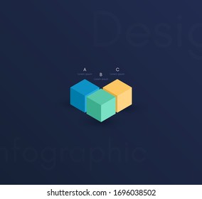 Vector graphic infographics. Template for creating web applications, workflow layout, diagram, banner, modern design, business infographic. Stock vector