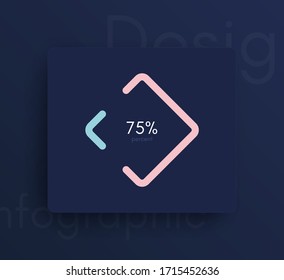 Vector graphic infographics. Template for creating web applications, workflow layout, diagram, banner, modern design, business infographic. Stock vector