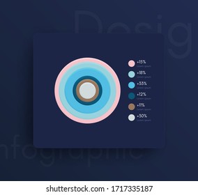 Vector graphic infographics. Template for creating web applications, workflow layout, diagram, banner, modern design, business infographic. Stock vector