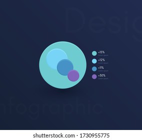 Infografía gráfica vectorial. Plantilla para crear aplicaciones web, diseño de flujo de trabajo, diagrama, banner, diseño moderno, infografía de negocios. Vector de acciones