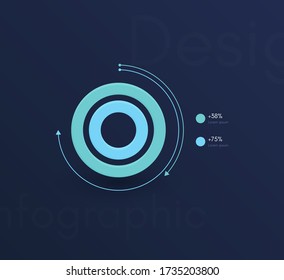 Vector graphic infographics. Template for creating web applications, workflow layout, diagram, banner, modern design, business infographic. Stock vector