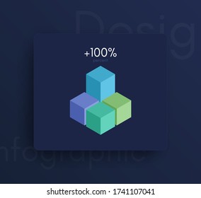 Vector graphic infographics. Template for creating web applications, workflow layout, diagram, banner, modern design, business infographic. Stock vector