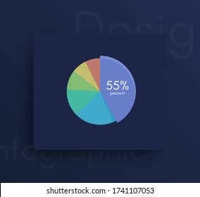 Grafikinformation für Vektoren. Vorlage für Web-Anwendungen, Workflow-Layout, Diagramm, Banner, modernes Design, Business-Infografik. Lagervektor