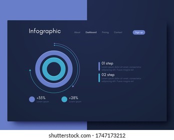 Vektorgrafik-Infografiken. Vorlage für die Erstellung von mobilen Anwendungen, Workflow-Layout, Diagramm, Banner, Web-Design, Business-Infografik. Stock-Vektorgrafik