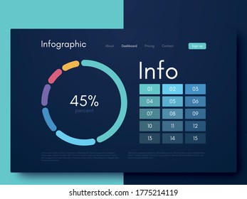Vector graphic infographics. Template for creating mobile applications, workflow layout, diagram, banner, web design, business infographic reports. Vector illustration