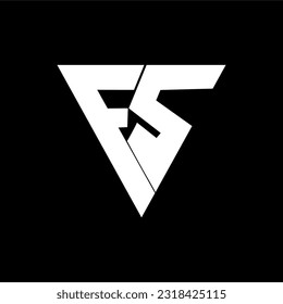 Vector graphic of Initial fs letter Logo with creative modern business typography vector template. Creative abstract letter fs logo design.This monogram logo fs vector is perfect for company logos,etc