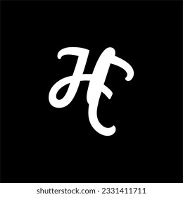 Vector graphic of Initial Letter HF Logo. This Minimal Business Logo.monogram HF vector is perfect for company logos, banners, wedding name designs, wallpapers, labels, and branding etc.