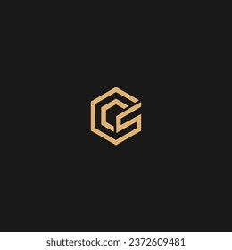 Vector Graphic Initials Letter CS Logo Design Template, CS polygon icon,
