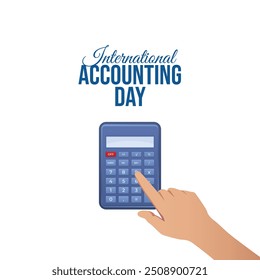 vector graphic of International Accounting Day ideal for International Accounting Day celebration.