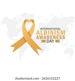 Gráfico vetorial do Dia Internacional da Consciência do Albinismo para a celebração do Dia Internacional da Consciência do Albinismo.