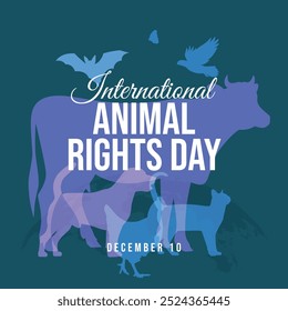 vector graphic of International Animal Rights Day ideal for International Animal Rights Day celebration.