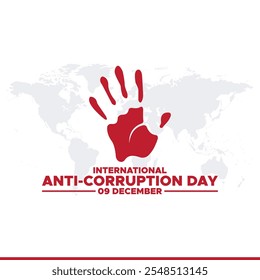 Gráfico de Vector del Día Internacional contra la Corrupción Bueno para la celebración del Día Internacional contra la Corrupción. diseño plano. diseño de volante. ilustración plana. Día Internacional contra la Corrupción 9 de diciembre.