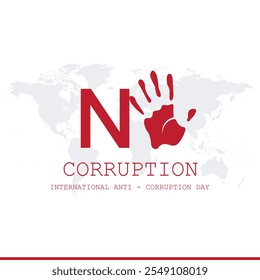 gráfico vetorial do dia internacional anticorrupção bom para a celebração do dia internacional anticorrupção. design plano. design de panfleto.ilustração plana.Dia Internacional Anticorrupção 9 de dezembro.