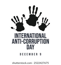 Vector gráfico del Día Internacional contra la Corrupción ideal para la celebración del Día Internacional contra la Corrupción.