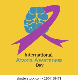 Vector graphic of international ataxia awareness day good for international ataxia awareness day celebration