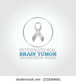 vector graphic of international brain tumor awareness week good for international brain tumor awareness week celebration. flat design. flyer design.flat illustration.