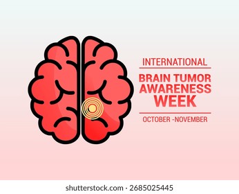 Vector gráfico de la Semana Internacional de Concienciación sobre el Tumor Cerebral para la celebración de la Semana Internacional de Concienciación sobre el Tumor Cerebral.