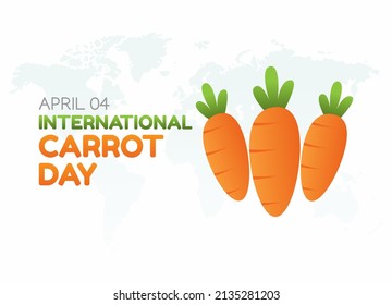 vector graphic of international carrot day good for international carrot day celebration. flat design. flyer design.flat illustration.