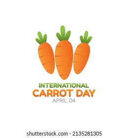 vector graphic of international carrot day good for international carrot day celebration. flat design. flyer design.flat illustration.