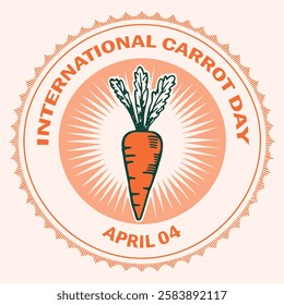vector graphic of international carrot day good for international carrot day celebration. flat design. flyer design. flat illustration.	