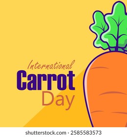 vector graphic of International Carrot Day ideal for International Carrot Day celebration.