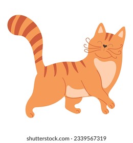 vector graphic of international cat day good for international cat day celebration. flat design. flyer design.flat illustration.